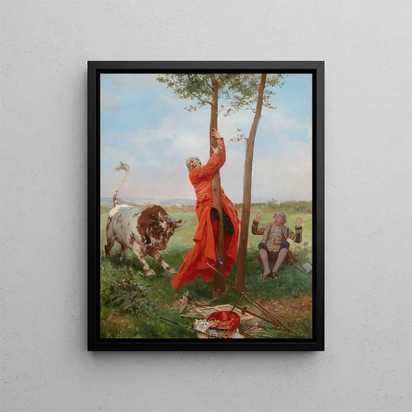 Die päpstliche Blase - François Brunery — gerahmtes Bild an der Wand