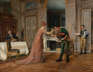 Besuch des Verlobten - François Brunery — Ansicht des Kunstwerks