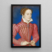 Marie Königin von Schottland - François Clouet — gerahmtes Bild an der Wand