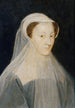 Portrait von Maria Stuart 1542-1587, Königin von Frankreich und Königin von Schottland in Trauerkleidung - François Clouet — Ansicht des Kunstwerks