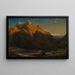 Der Mont Blanc im Alpenglühen - François Diday — gerahmtes Bild an der Wand