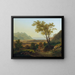 Landschaften der Tiefebenen mit dem Genfersee - François Diday — gerahmtes Bild an der Wand