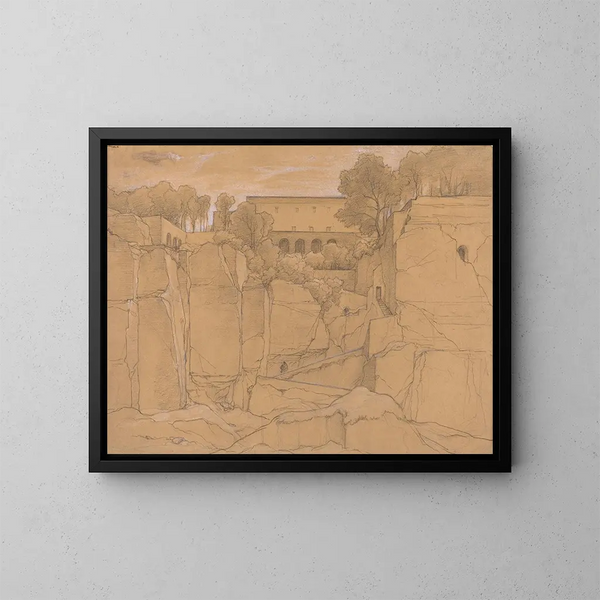 Sorrente - François Édouard Bertin — gerahmtes Bild an der Wand