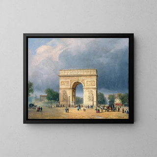 L'Arc de Triomphe de l'Étoile - François Étienne Villeret — gerahmtes Bild an der Wand