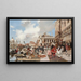 Der Karneval von Venedig - François Flameng — gerahmtes Bild an der Wand