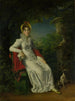 Caroline Ferdinand Louise de Sicile 1798-1870 Ehefrau von Charles Ferdinand Duc de Berry im Park von Bagatelle im Bois de Boulogne bei Paris - François Gérard — Ansicht des Kunstwerks