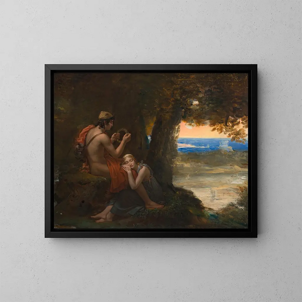 Daphnis und Chloé - François Gérard — gerahmtes Bild an der Wand
