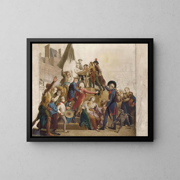 La Patrie en danger - François Gérard — gerahmtes Bild an der Wand