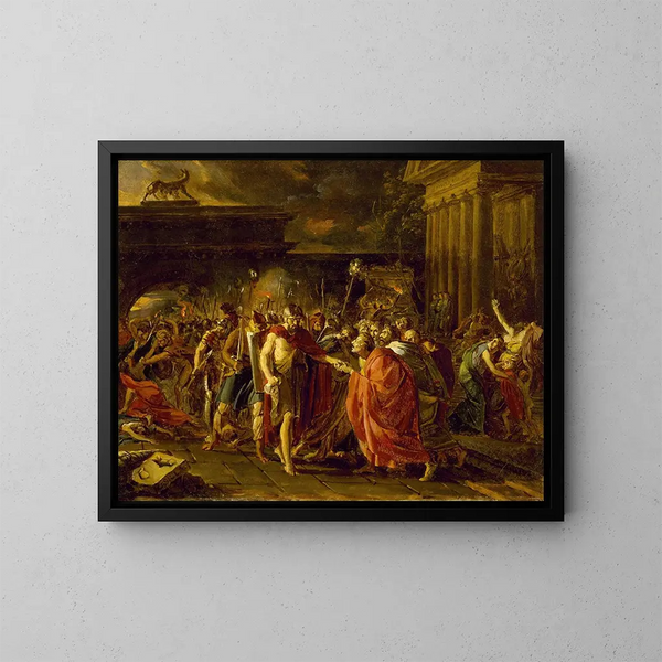 Marius kehrt nach Rom zurück - François Gérard — gerahmtes Bild an der Wand