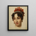 Portrait einer jungen Frau - François Gérard — gerahmtes Bild an der Wand