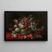 Vase de fleurs sur un entablement - François Habert — gerahmtes Bild an der Wand