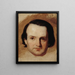 Portrait von Victor Hugo 1802-1885 Schriftsteller - François Joseph Heim — gerahmtes Bild an der Wand