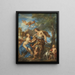 Venus und Adonis - François Lemoyne — gerahmtes Bild an der Wand