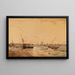 Der Hafen von Calais - François Louis Thomas Francia — gerahmtes Bild an der Wand