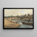 Der Pont der Concorde und den Tuileries-Palast vom Cours la Reine - François Louis Thomas Francia — gerahmtes Bild an der Wand