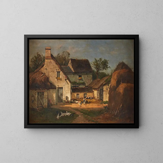 La Ferme - François de Blois — gerahmtes Bild an der Wand