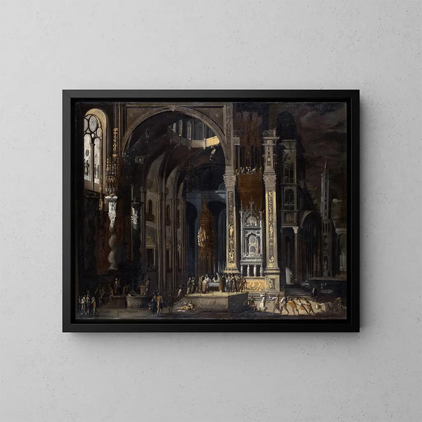 Die Beschneidung Christi - François de Nom — gerahmtes Bild an der Wand