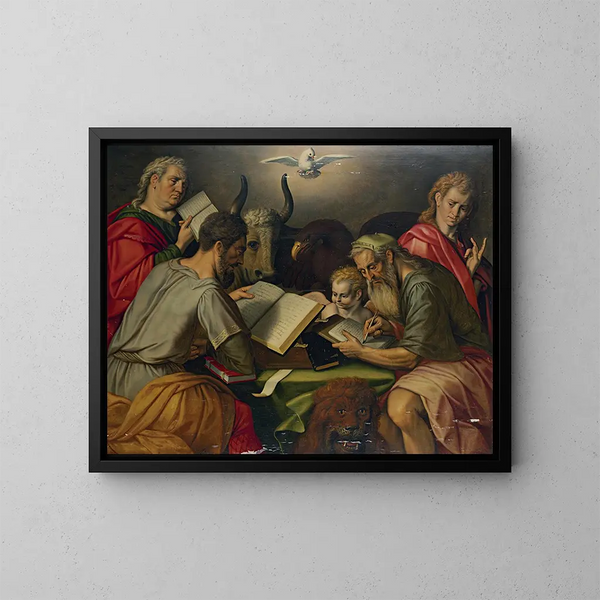 Die vier Evangelisten - Frans Floris — gerahmtes Bild an der Wand