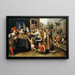 Die sieben Werke der Barmherzigkeit - Frans Francken der Jüngere — gerahmtes Bild an der Wand