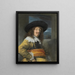 Portrait eines Mitglieds der Bürgerwache von Haarlem - Frans Hals — gerahmtes Bild an der Wand