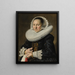 Portrait einer Frau wahrscheinlich Aeltje Dircksdr Pater - Frans Hals — gerahmtes Bild an der Wand