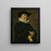 Portrait eines Gentlemans aus der Familie de Wolff, vielleicht Joost de Wolff - Frans Hals — gerahmtes Bild an der Wand