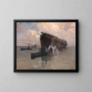 Der letzte Flug - Frans Hens — gerahmtes Bild an der Wand