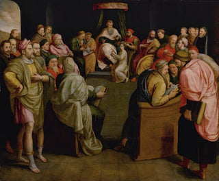 Der Christus unter den Schriftgelehrten - Frans Pourbus der Ältere — Ansicht des Kunstwerks