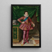 Portrait des Königs Ludwig XIII. von Frankreich - Frans Pourbus der Ältere — gerahmtes Bild an der Wand