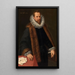 Nicolaas de Hellincx Berater des Königs - Frans Pourbus der Jüngere — gerahmtes Bild an der Wand