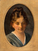 Portrait einer jungen Mädchen Mlle Karen Poulsen - Frans Schwartz — Ansicht des Kunstwerks