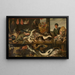 Beim Fischhändler - Frans Snyders — gerahmtes Bild an der Wand