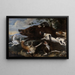 Jagd auf Wildschweine - Frans Snyders — gerahmtes Bild an der Wand
