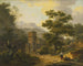 Landschaft mit Bergen und einem Dorf - Frans Swagers — Ansicht des Kunstwerks