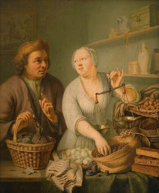 Frans Van Mieris The Younger - At the Market.webp