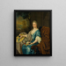 Maria Clara van der Hagen 1703-1765 - Frans van Mieris der Jüngere — gerahmtes Bild an der Wand