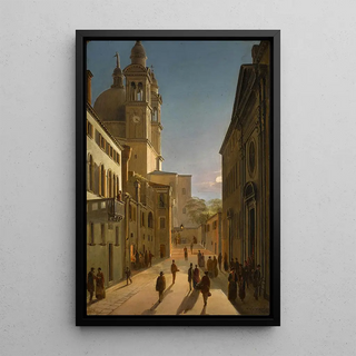 Frans Vervloet - Venice the Rio Terr Catecumeni with Santa Maria della Salute in the Distance.webp