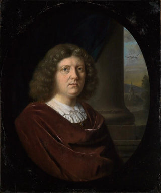 Frans van Mieris the Elder - Portrait of a gentleman in a red coat.webp