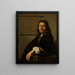 Portrait eines jungen Mannes - Frans van Mieris der Ältere — gerahmtes Bild an der Wand