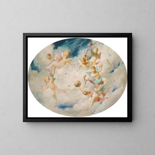 Die Cupidons - František Hladík — gerahmtes Bild an der Wand
