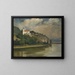 L'église au-dessus de la rivière - František Hladík — gerahmtes Bild an der Wand