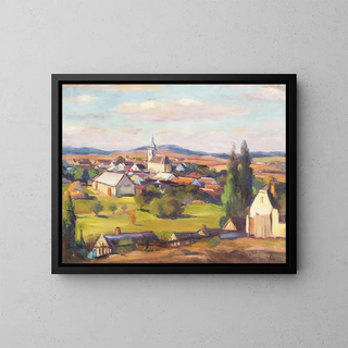 Lukov bei Moravské Budějovice - František Šindelář — gerahmtes Bild an der Wand