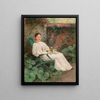 Frantisek Dvorak - Muestunde im Garten.webp