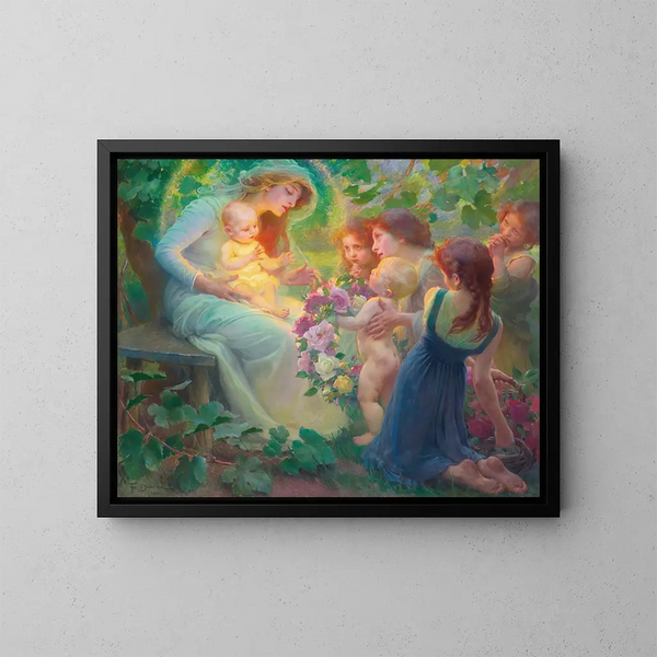 Mystische Rosen - František Dvořák — gerahmtes Bild an der Wand