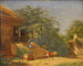 der Gemälde "Les marches du jardin menant au studio du peintre Christen Kbke à Blegdammen, Kopenhagen" von Frants Diderik Böe — Ansicht des Kunstwerks