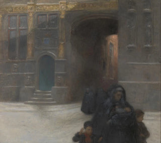 Maisons dorées oder Das Zivilregister auf der Burg in Brügge - Frantz Charlet — Ansicht des Kunstwerks
