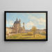 Ansicht der Kirche Saint-Charles mit Spaziergängern - Franz Alt — gerahmtes Bild an der Wand