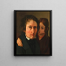 Jakob Alt und seine Tochter Luise - Franz Alt — gerahmtes Bild an der Wand