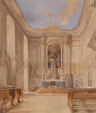 Innenansicht der Kirche - Franz Alt — Ansicht des Kunstwerks