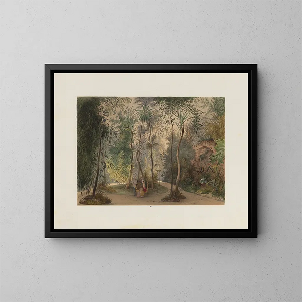 Der Wintergarten im kaiserlichen und königlichen Hofburg in Wien - Franz Antoine — gerahmtes Bild an der Wand